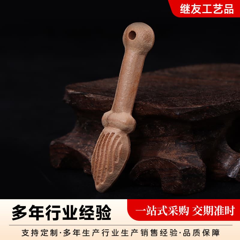 Small Dragon Head Peach Wood Sword Pendant Baby Necklace Small Sword Small Knife Wood Carving Peach Wood Knife Sword Accessories Factory Supply