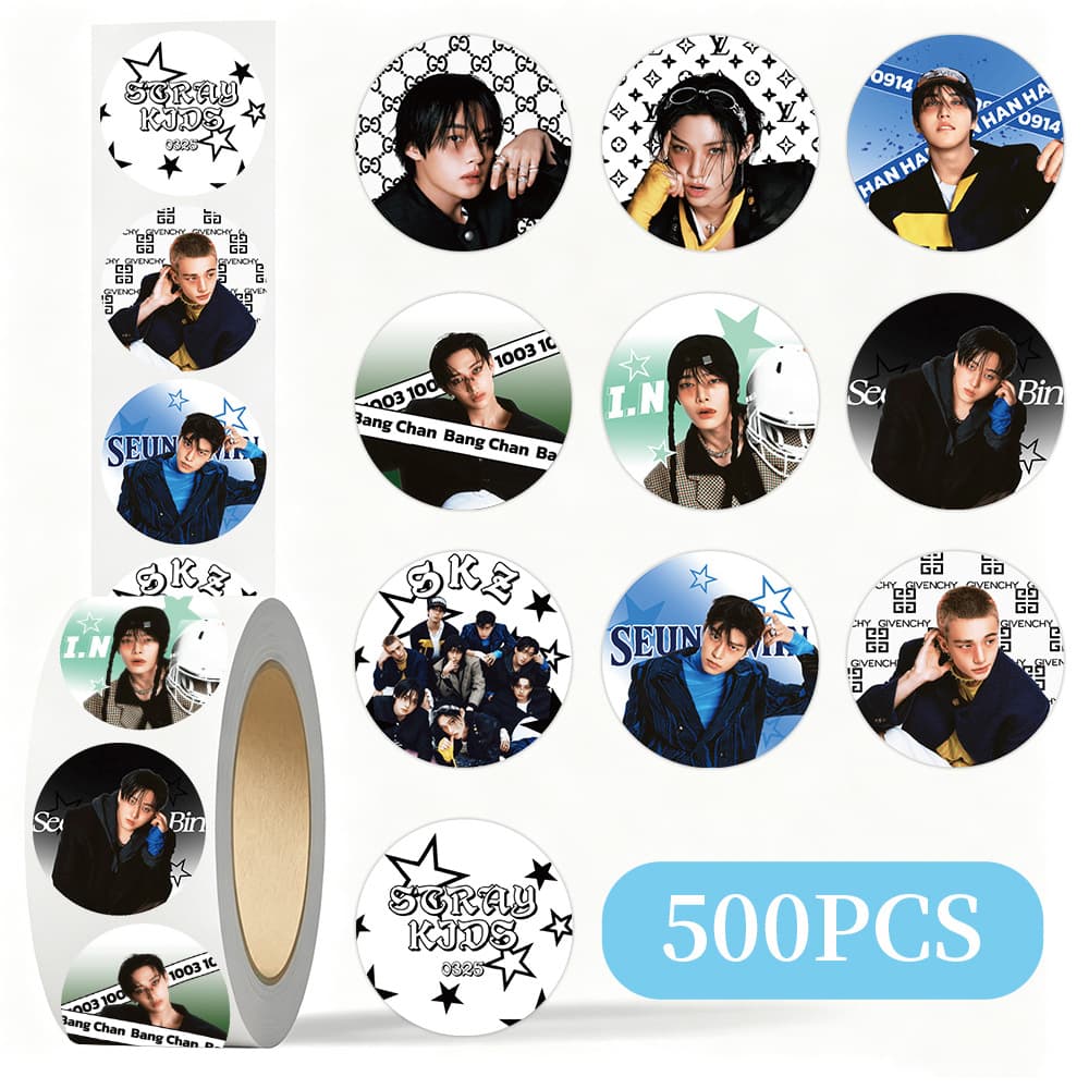 Stray Kids Korean Boy Band Sticker Roll DIY Scrapbooking Gift Cup Decorative Sealing Tape