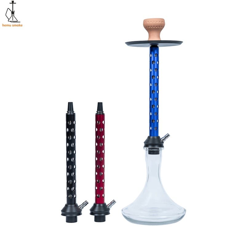 Arabic Russian style hookah metal accessories pole hookah glass bottle set shisha