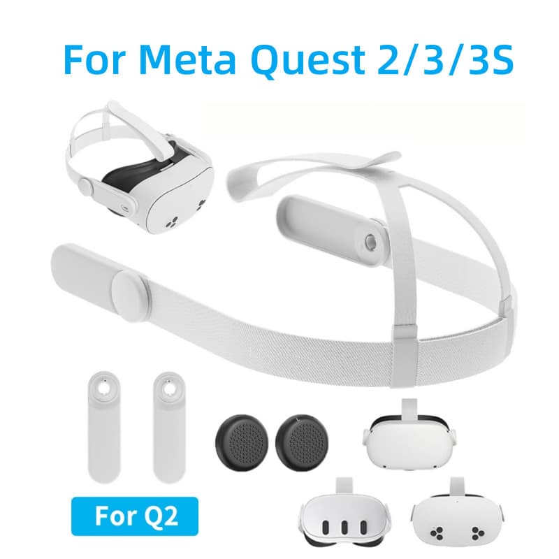 Suitable for Meta Quest 2/3/3s universal headband, adjustable and replaceable, ergonomic and comfortable to wear.