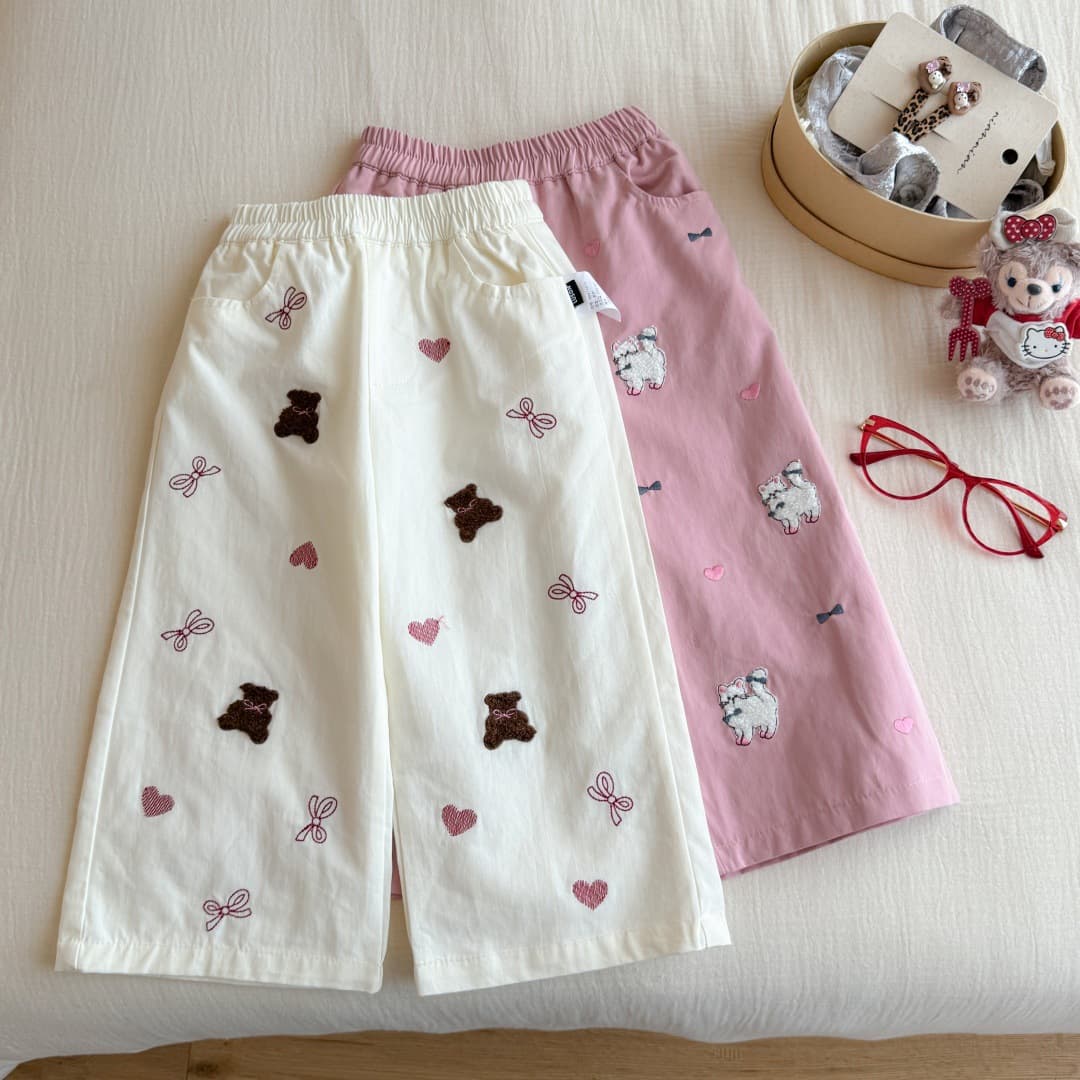 Tian Xiaosi Girls' Pants Spring New Fashionable Kids Casual Pants Outerwear Long Pants Baby Versatile Straight Pants Autumn