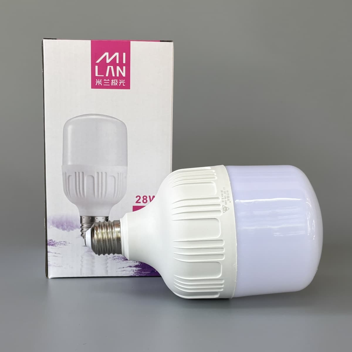 Milan Aurora Eye-loving Lighting High Protection and Handsome LED Bulb E27 Screw High Brightness Flicker-Free High-Power Energy-Saving Bulb