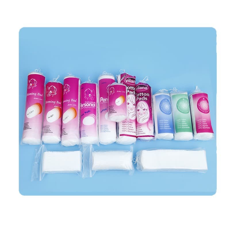 80 pieces of pure cotton cotton pads for facial cleansing, makeup removal without residue, daily wet compress and hydration, general purpose, gentle and skin-friendly skin care