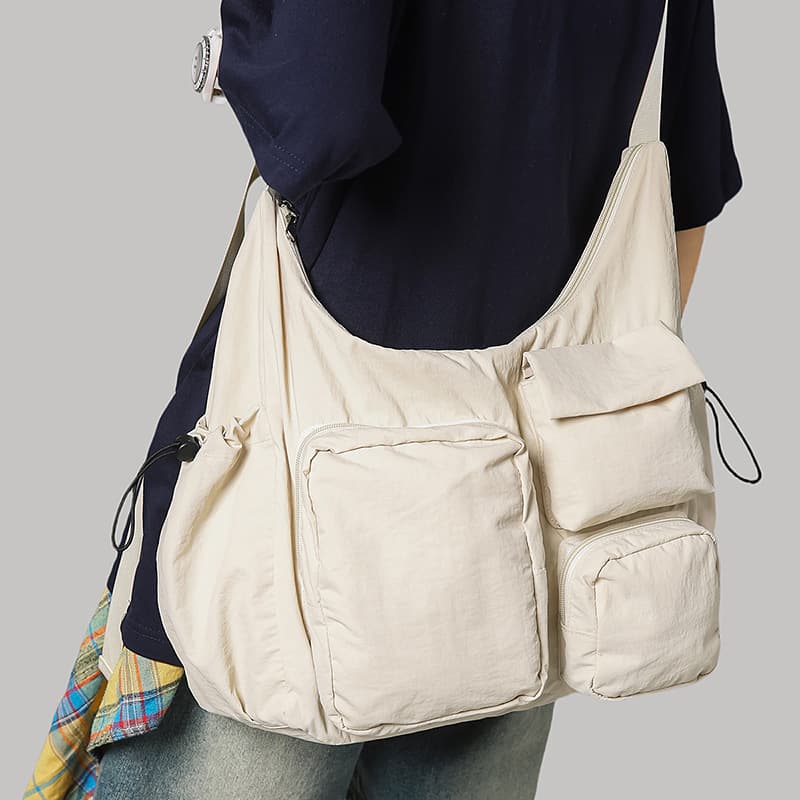 Cross-Border Korean Style New Multi-Pocket Travel Organizer Bag Handbag Shoulder Crossbody Short Trip Business Travel