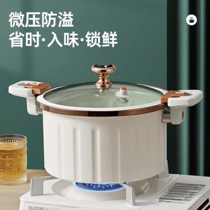 Universal Micro-Pressure Pot Roman Pot Home Direct Sales Large Capacity Non-Stick Double-Ear Multi-Function Soup Pot Gift Pot Wholesale