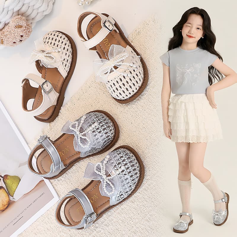 Girls' Sports Sandals 2026 Summer New Fashionable Princess Shoes Versatile Beach Shoes Children's Casual Sandals