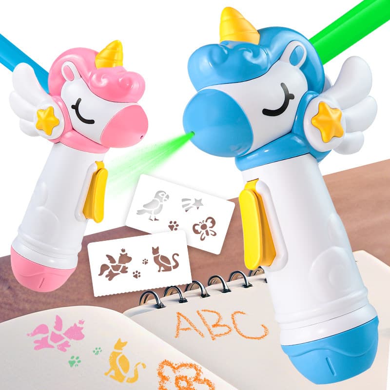 New children's airbrush watercolor pen automatic airbrush washable paint pen magic color graffiti children's stationery