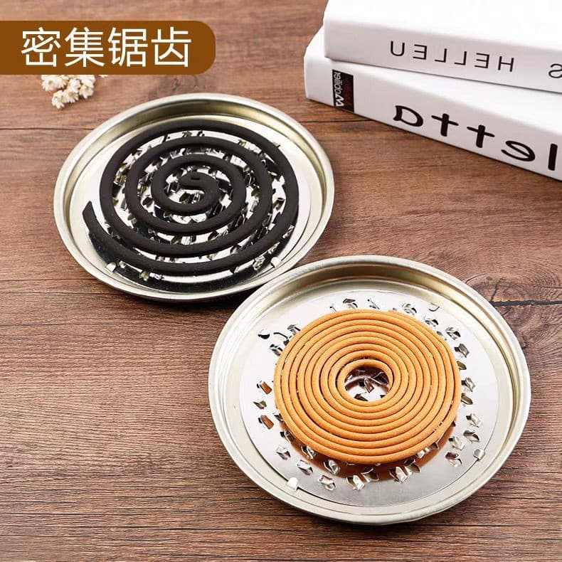 Large spike mosquito coil tray with ash catcher, $1 store wholesale