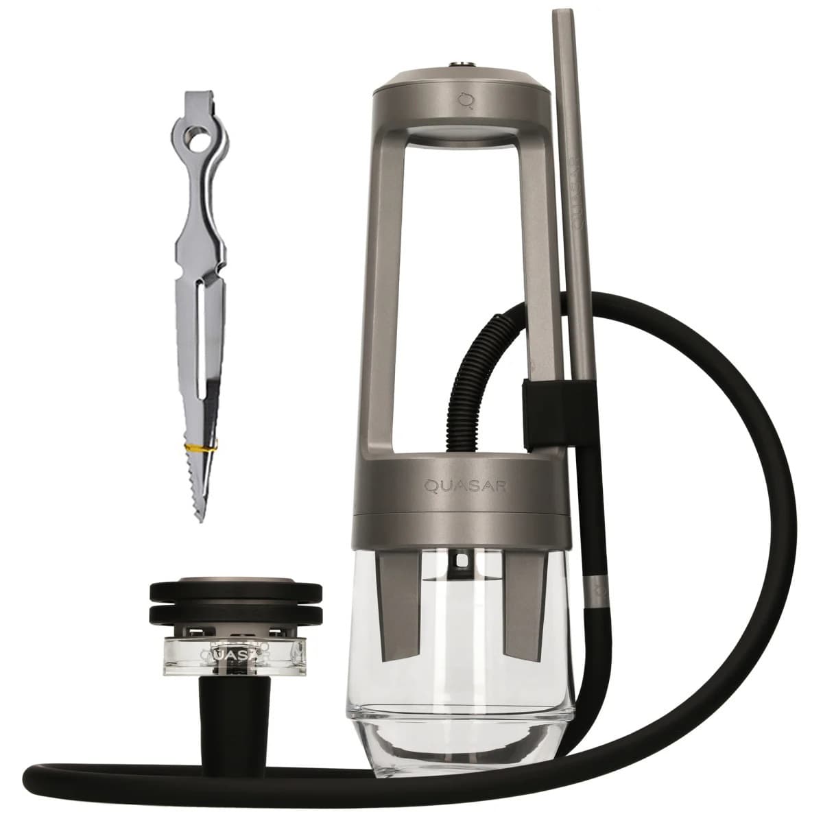 Cross-border Source Quas Full Set Hookah, Matte Aviation Aluminum Hookah, Arabic Hookah Portable Single Tube