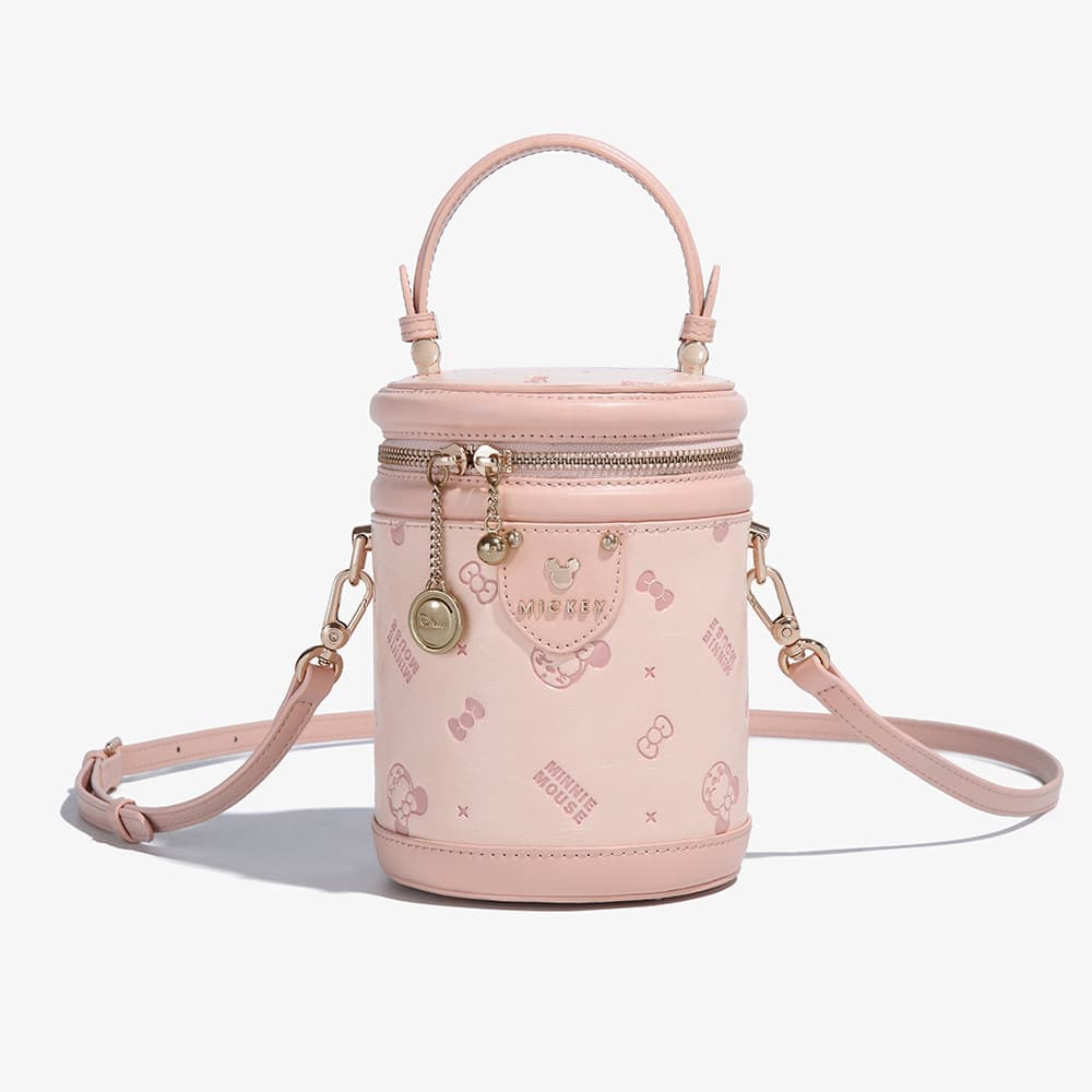 Disney Minnie Fun Bucket Bag Women's Sweet Handbag Crossbody Bag 399