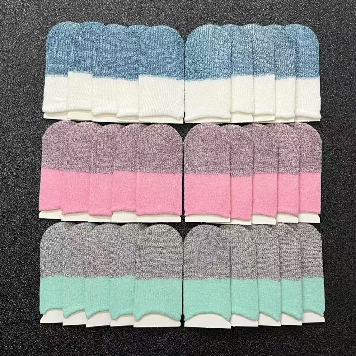 Dual-Color Finger Sleeves Game Finger Sleeves Gaming Thumb Sleeves Mobile Game Touchscreen Anti-Sweat Gloves Joystick Anti-Slip