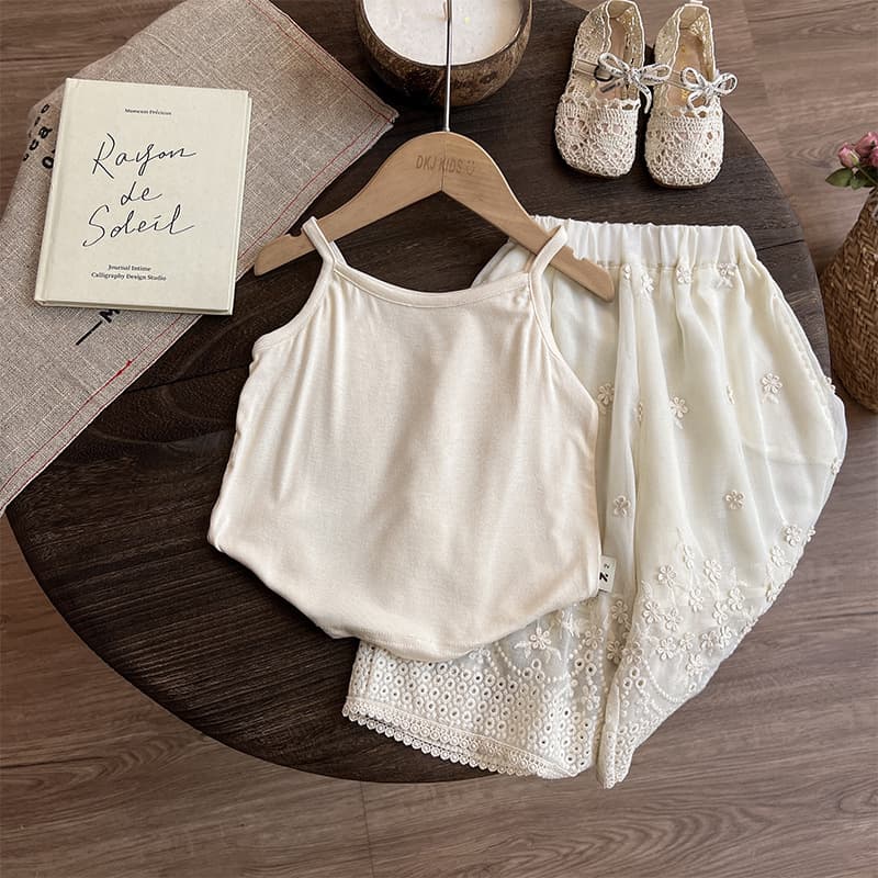 Girls Camisole 2024 New Style Children's Summer Clothes Girls Forest Style Wear Baby Girl Tops Summer Style