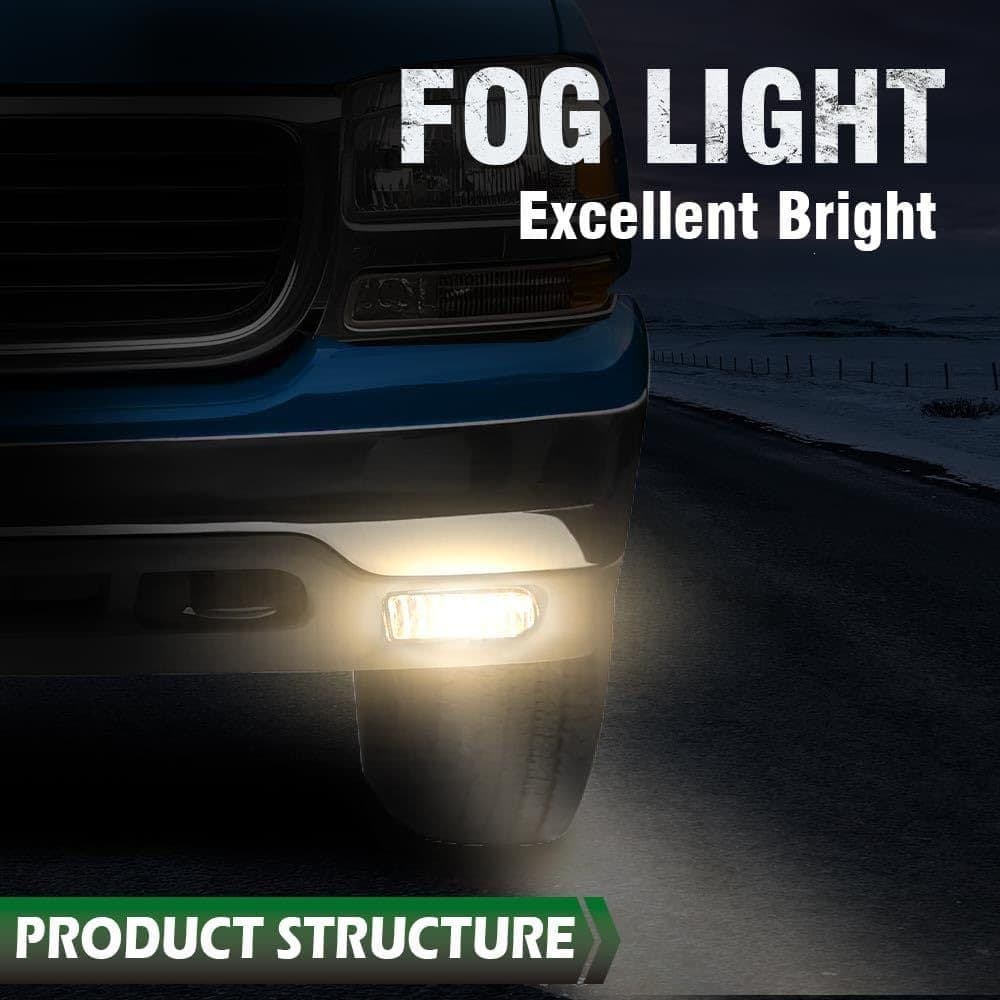 Grand Orange 1999-2002 Chevrolet Silverado 1500 2500 Car Fog Light Lens LED