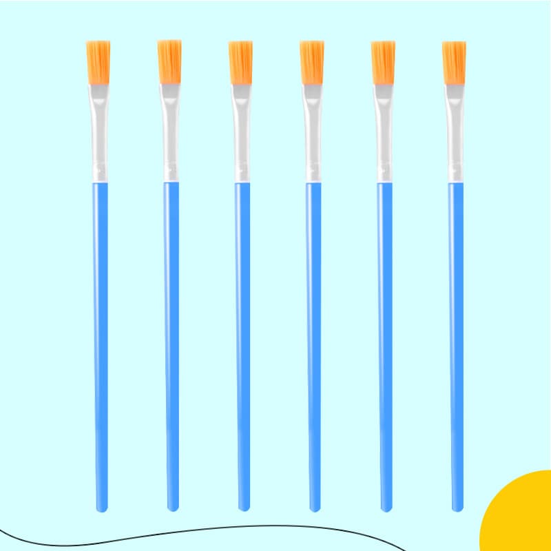 Factory direct sales 12.5cm watercolor gouache brush children's hand-painted graffiti kite nylon hair brush wholesale wholesale