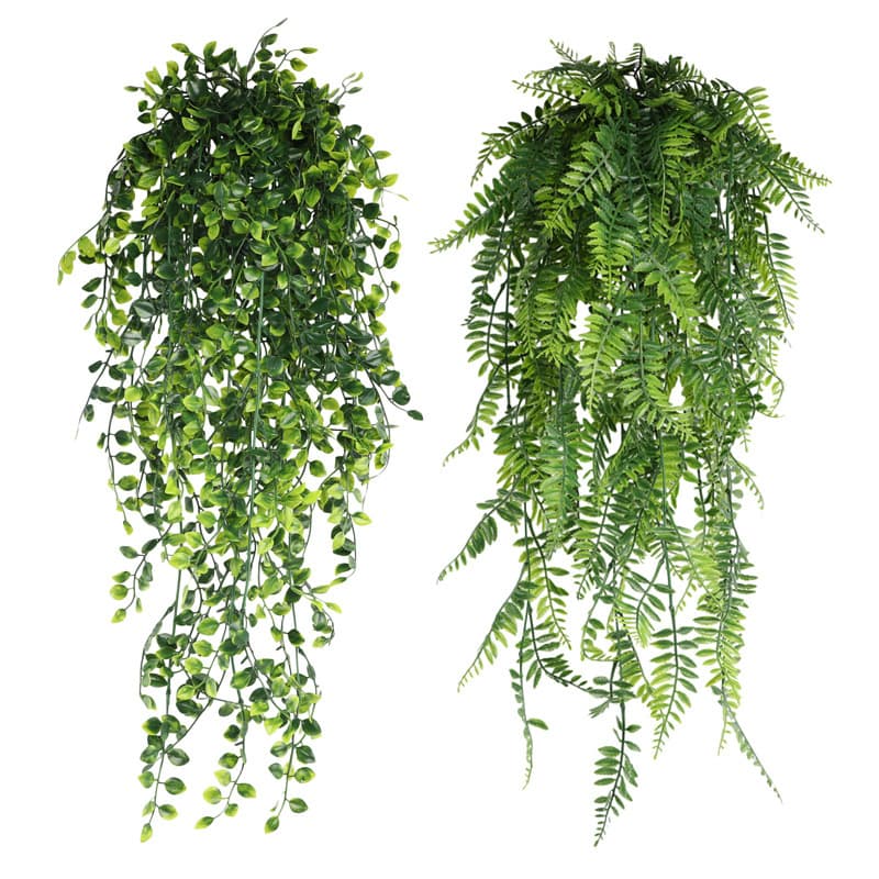 Cross-border Simulation Green Plant Monstera Wall Hanging Artificial Greenery Wedding Home Decoration Outdoor Ornament Fake Plant Wall Mount