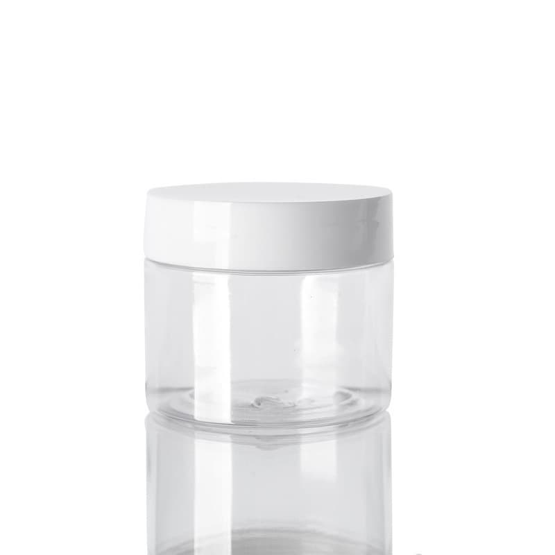 68 teeth 120ml PET transparent wide-mouth bottle, cream bottle, 120g facial cream bottle, cosmetic cream jar refill bottle