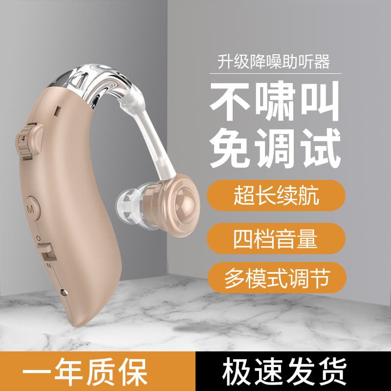 G-25 Behind-The-Ear Hearing Aid for Domestic and International Use, Sound Amplifier, Convenient for the Elderly