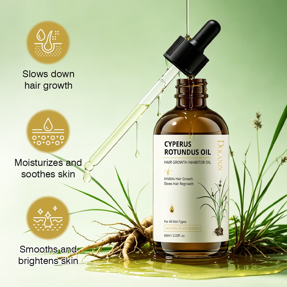 Cross-border trade Cyperus Body Care Oil, Moisturizing and Brightening Skin, Hair Growth Inhibiting Oil, Post-Hair Removal Care Oil