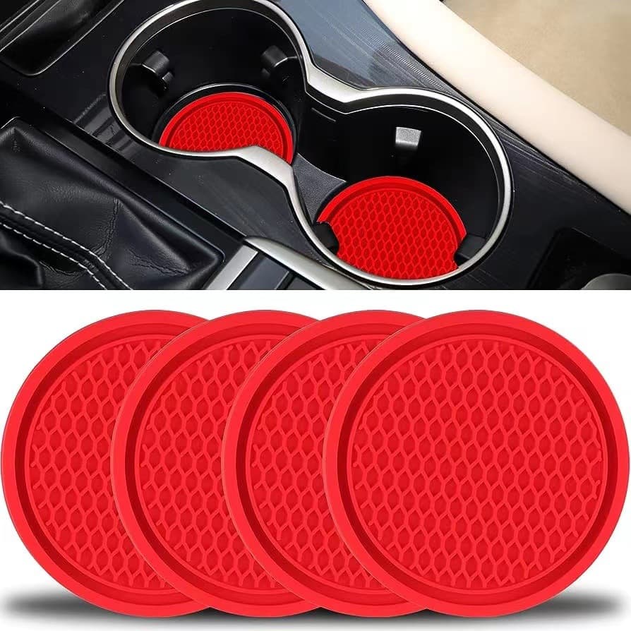 Creative Grid Honeycomb Car Cup Holder Mat Multifunctional Storage Non-Slip Pad for Amazon Cross-Border