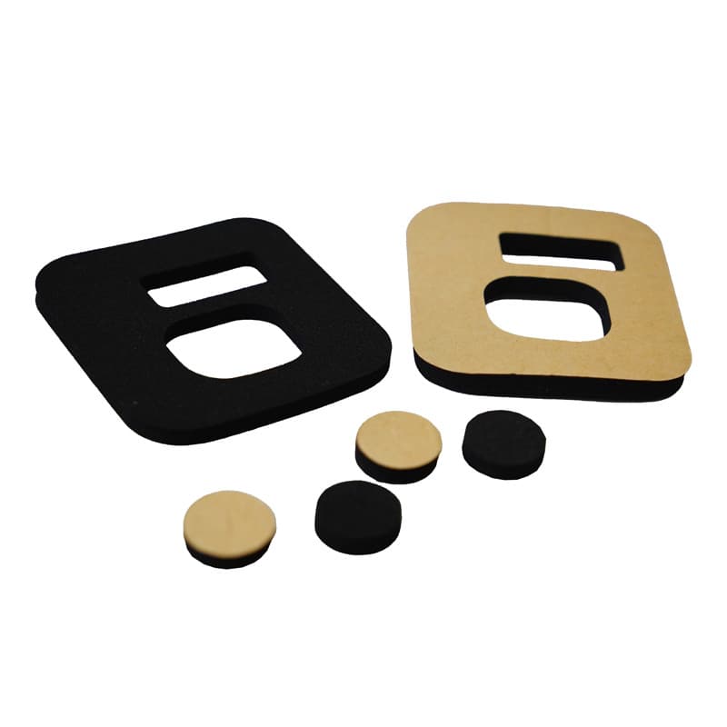 Factory Custom Die-Cut Black Flame-Retardant EVA Foam, EPDM Foam, CR Sponge, Rubber-Plastic Pad, Die-Cut Sponge