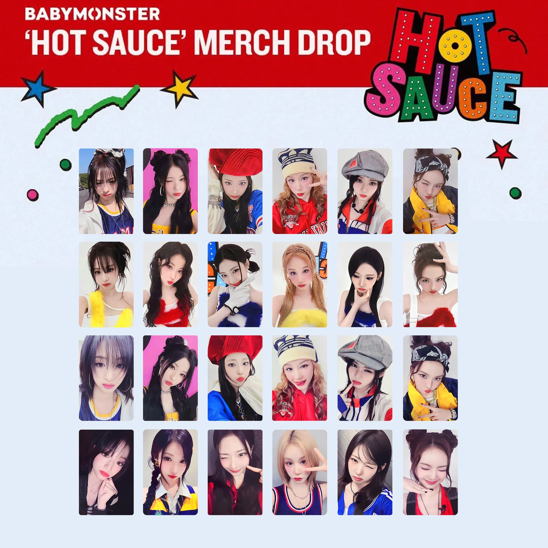 BABYMONSTER digital single Hot Sauce photocard K4 MA special edition Jung Ah-hyun Asa Lee Chae-ran