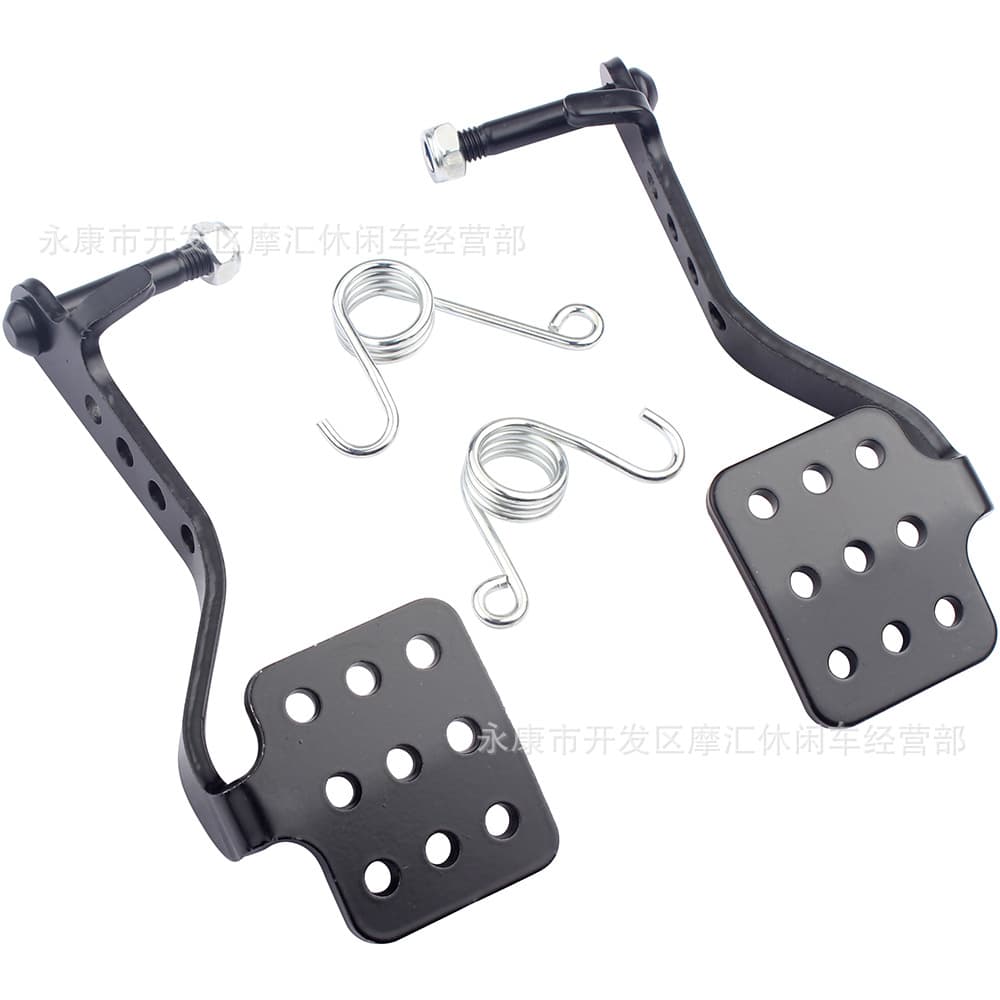 Black 196cc 212cc 6.5hp Go-Kart Drift Roadster Foot Pedals Brake Throttle Acceleration Springs