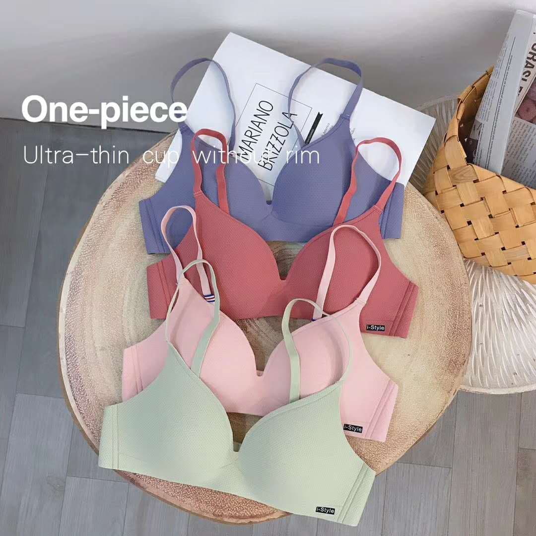 Seamless Wire-Free Push-Up Adjustable Teen Bra Comfortable Breathable Underwear for Girls Middle School Students