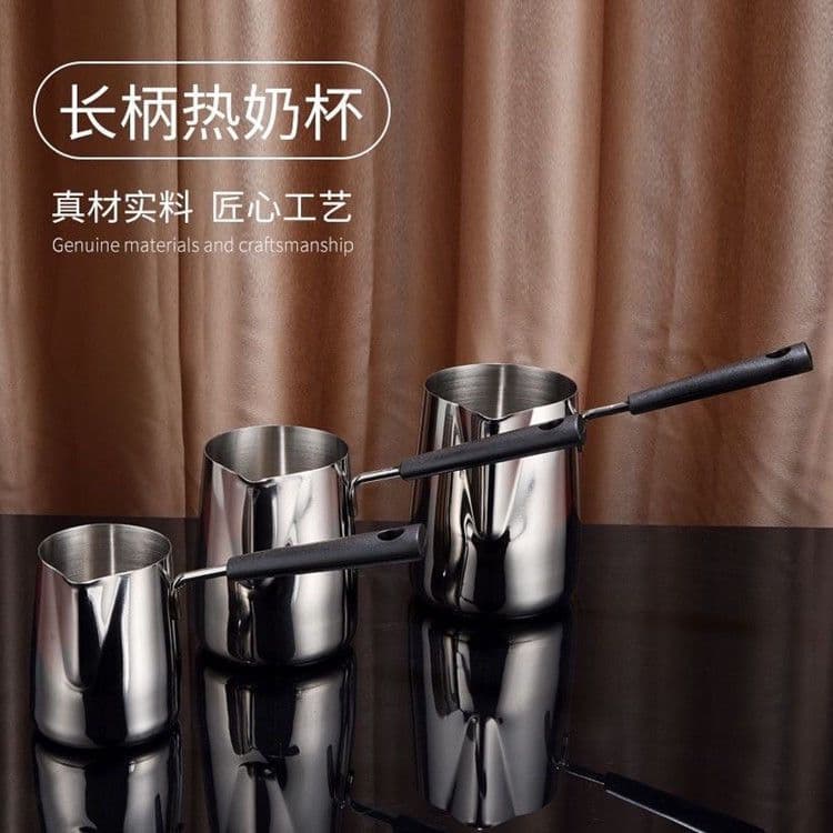 Factory Direct 304 Stainless Steel Pouring Pitcher, Milk Cup, Coffee Cup, Melting Cup, Milk Frothing Cup for Cross-border Trade