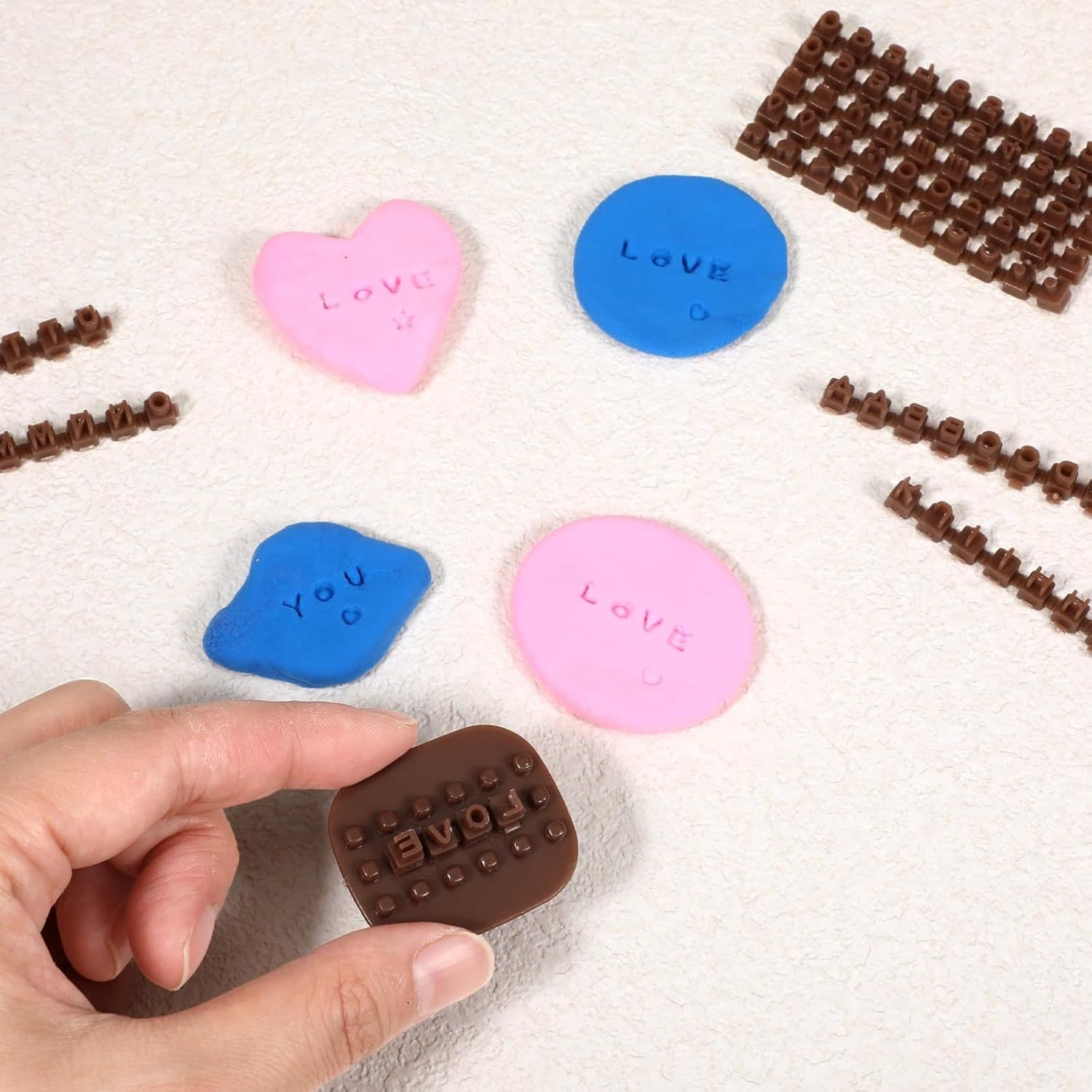 Alphanumeric Symbol Cookie Press Stamp Mold Cake Decorating Baking Tool DIY