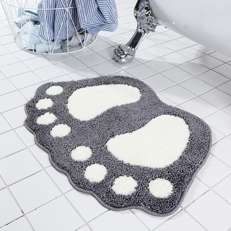 Nordic Style Bathroom Non-Slip Faux Cashmere Floor Mat, Absorbent Non-Slip Foot Mat, Entryway Doormat Wholesale