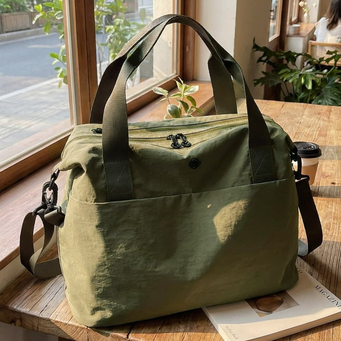 2026 New Stylish Travel Bag for Women, Short Trip Lightweight Large Capacity Luggage Bag with Wet-Dry Separation