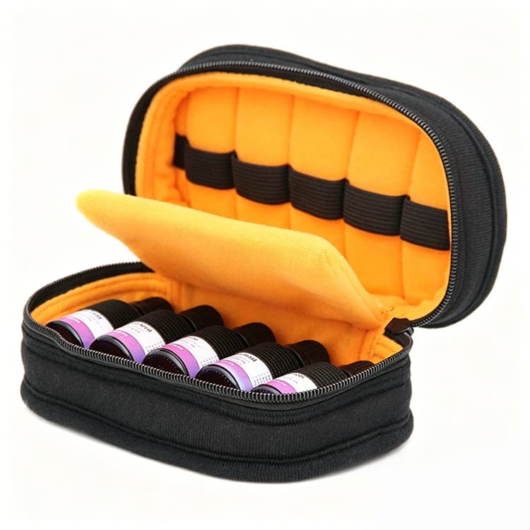 Manufacturer supplies shatterproof and shockproof essential oil bags, essential oil storage boxes, portable pressure-resistant essential oil storage bags