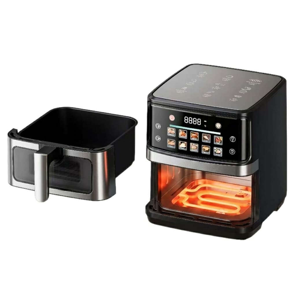 In Stock Cross-Border Visual Air Fryer, Home Large Capacity Multifunctional Stainless Steel Air Fryer