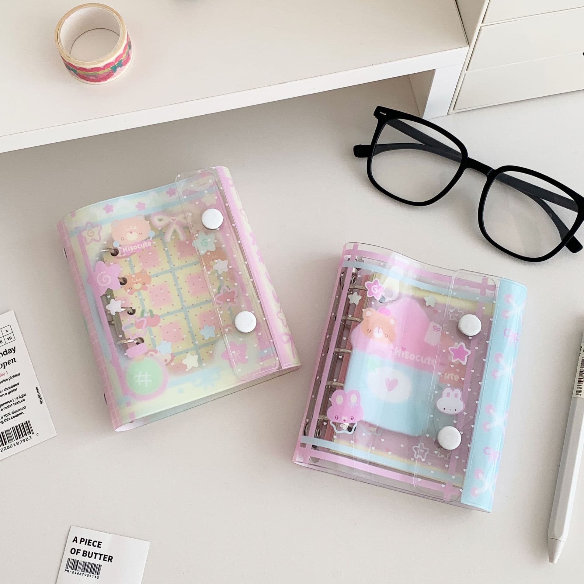 Hisocute cartoon M5 notebook can replace the inner loose-leaf book for students' mini diy handbook and memo book