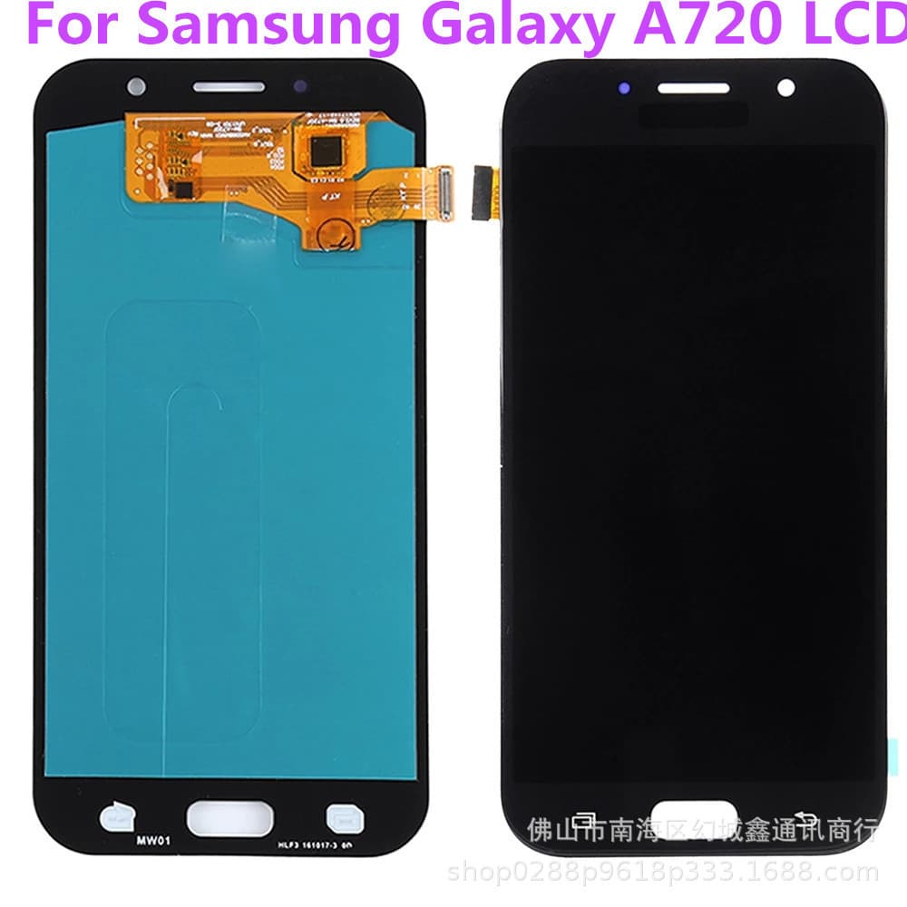 Compatible Samsung A720 Screen Assembly A7 2017 LCD A720F/N/M Phone Display OLED Wholesale