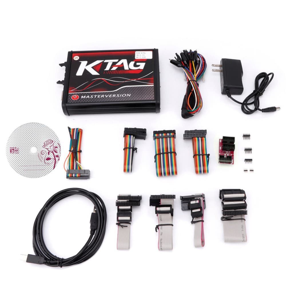 In Stock Cross-Border Exclusive KTAG V7.020 V2.25 Red European Version ECU Read/Write Programmer