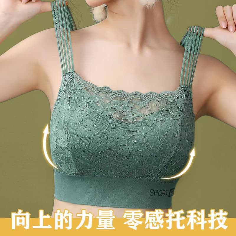 Bustier with fixed cups, back-beautiful, push-up, anti-gravity bra for women, push-up, sexy, non-slip, anti-sagging, thin style