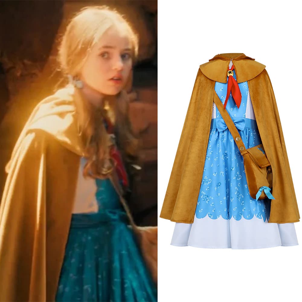 Stranger Things 5 Cosplay Costume Holly Blue Dress Halloween Stage Performance Outfit