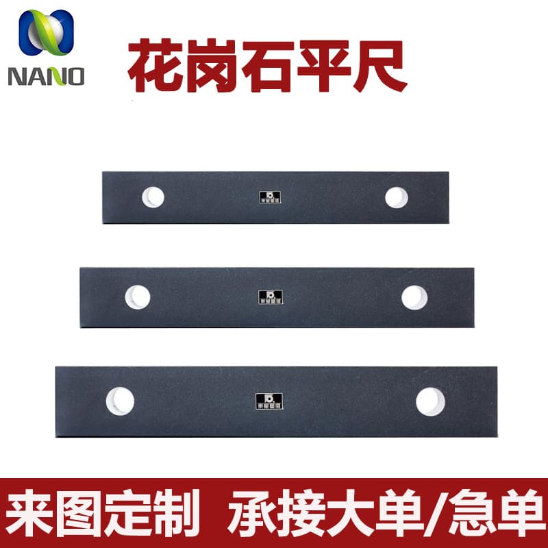 Grade 00 High Precision Granite Straightedge Custom Granite Ruler Guide Rail Inspection Parallel Measuring Tool Granite Straightedge