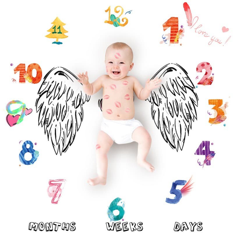 Baby Photography Blanket, Newborn Photo Prop Blanket, Photography Backdrop Blanket, Customizable with Sample