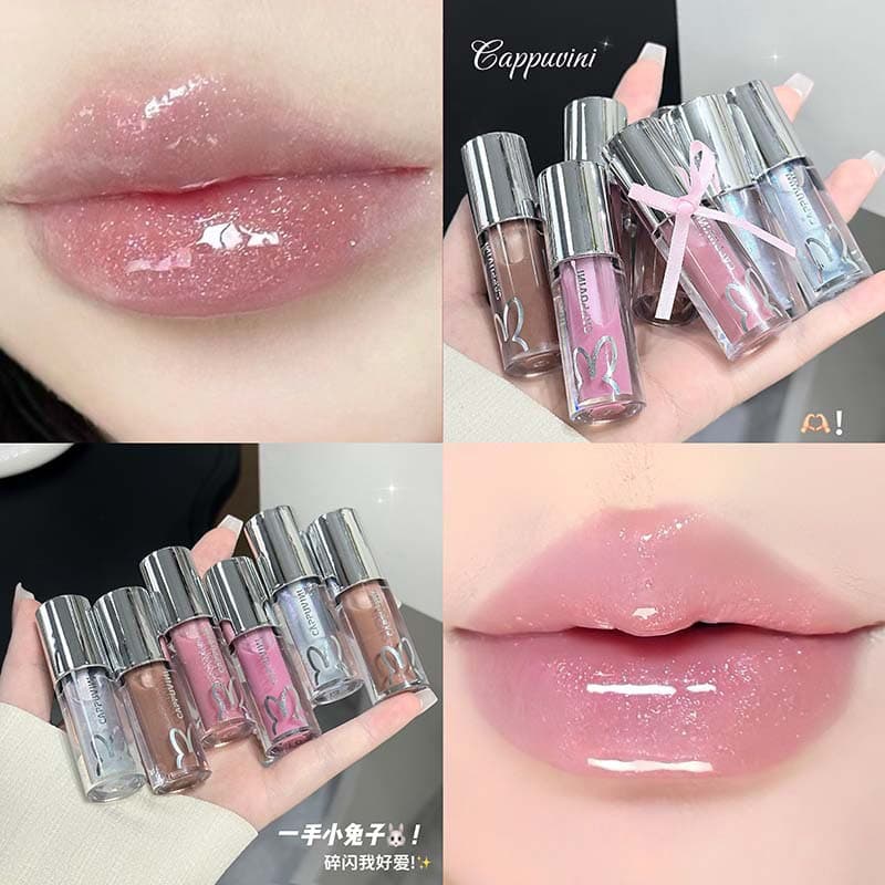 Kapao Weini Rabbit Planet Glossy Lip Gloss Mirror Water Glass Lip Moisturizing Domestic Fine Shimmer Lip Glaze Makeup