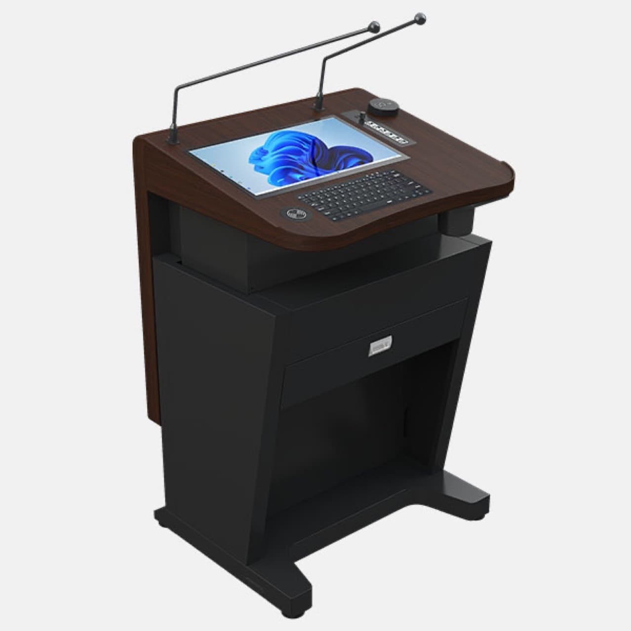 Smart Podium Touchscreen Intelligent Conference Training Teaching System Eco-Friendly Material Smart Lectern ST200