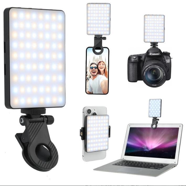 Cross-border Phone Clip Fill Light RGB Flash Selfie Light Camera Phone Tablet Computer Video Fill Light