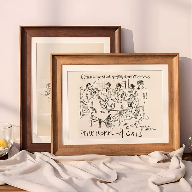 American Vintage Picture Frame 6-Inch 7-Inch 8-Inch 10-Inch Photo Display Frame DIY Handmade Creative Decorative A4 Wall Art Frame
