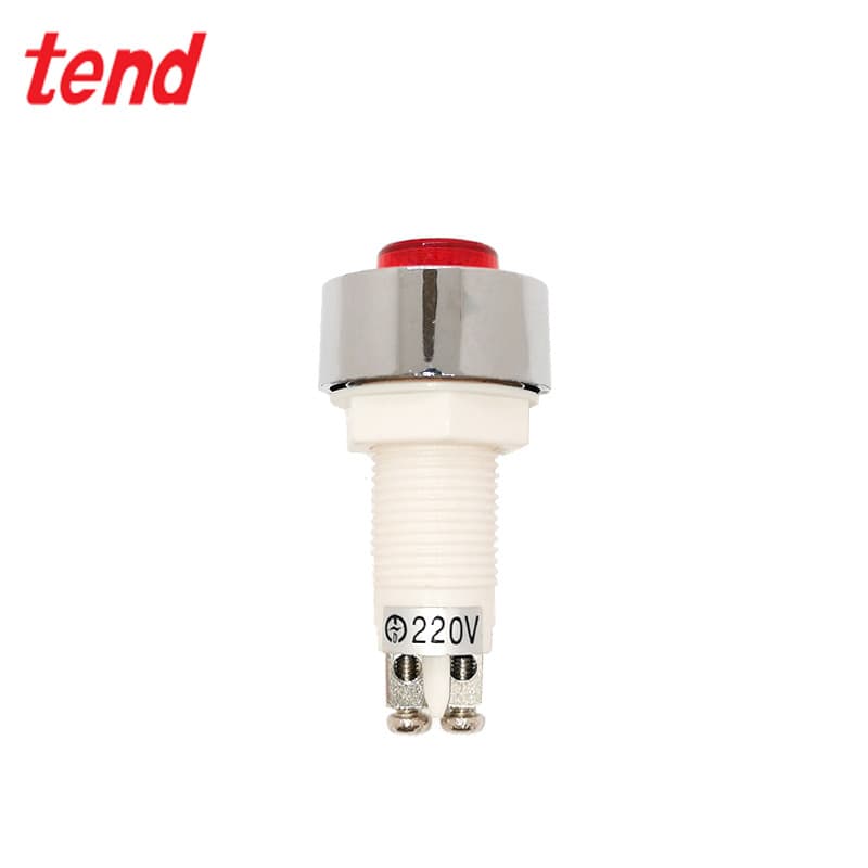 TEND Tiande TPN-127R Direct-Mount Indicator Light 12mm Red Genuine Original