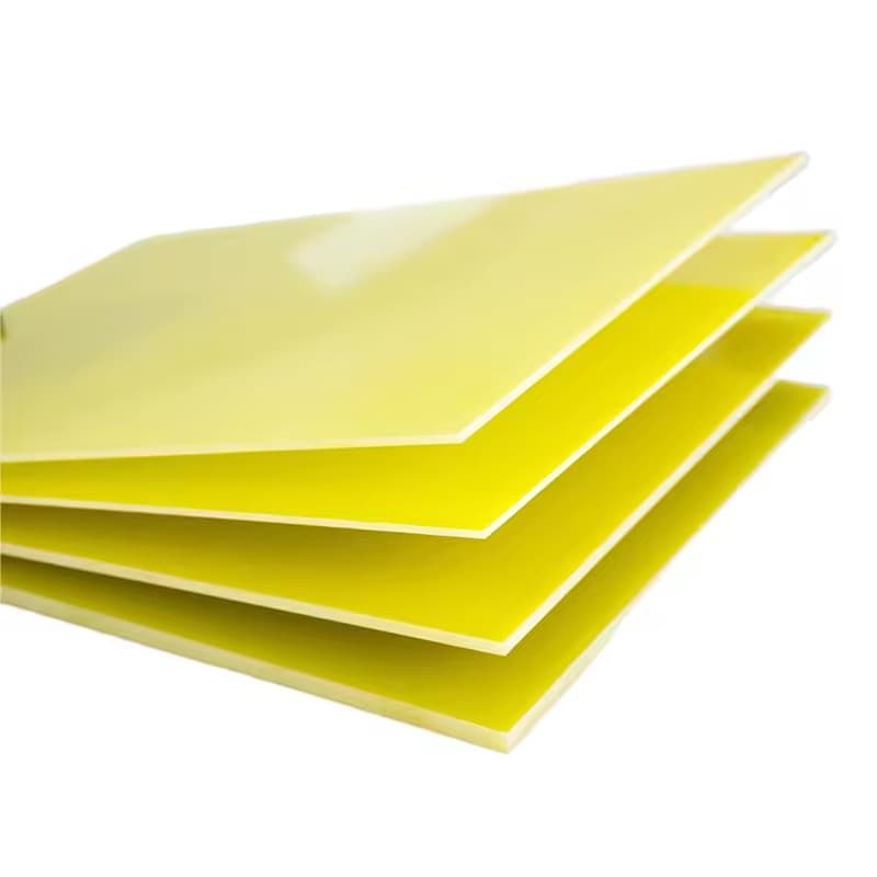 Yellow FR- insulation boards with new energy lithium battery M adhesive backing, flame-retardant laminated epoxy resin boards.