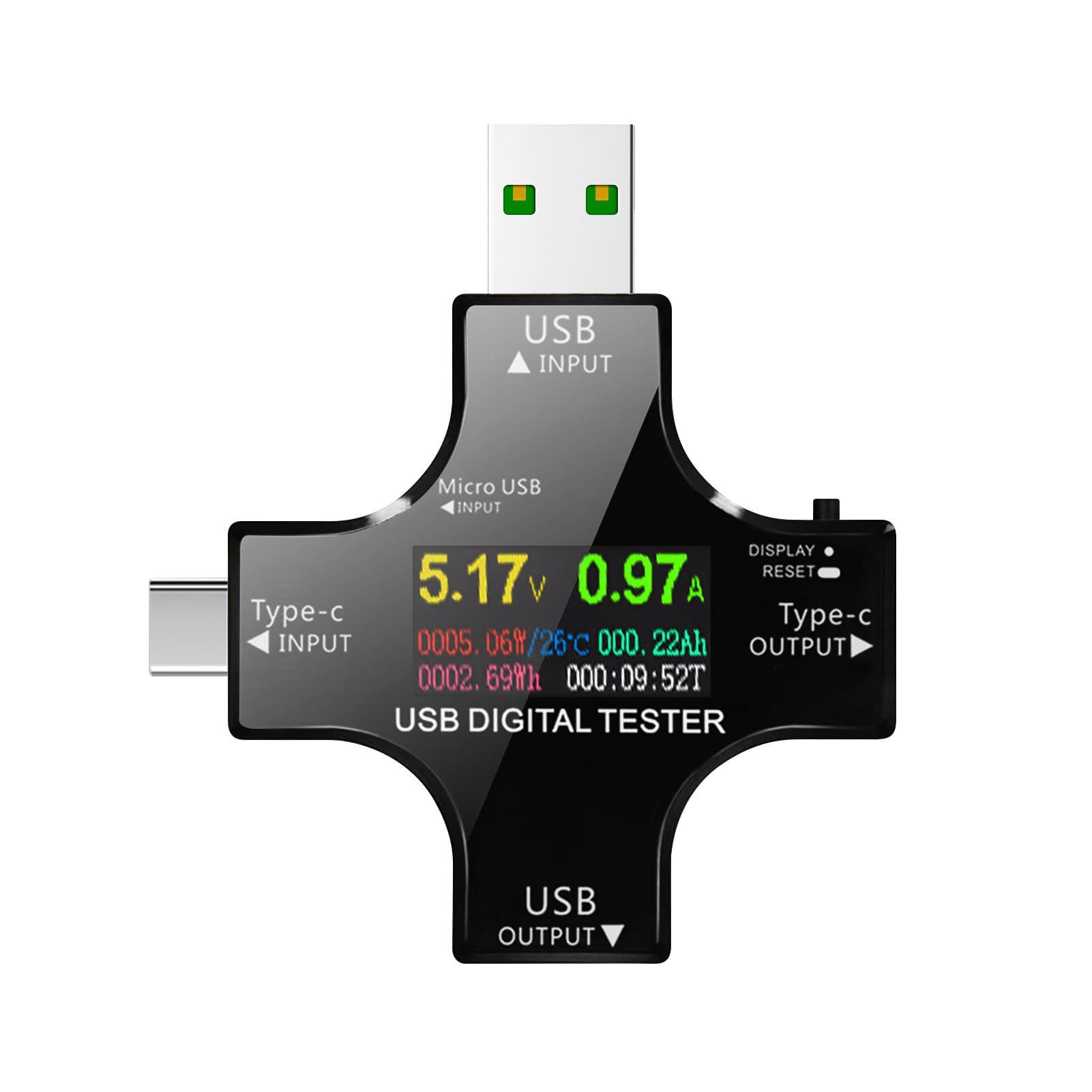 Cross multi-function tester digital display voltmeter color screen testeur current meter USB digital display tester