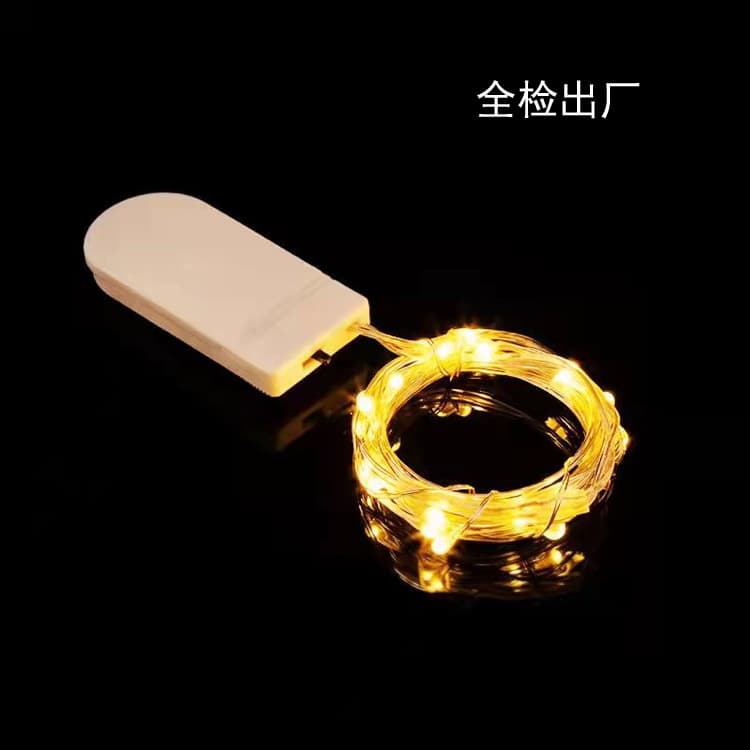 LED Copper Wire Light Strings Factory Wholesale Cake Bouquet Gift Box Decoration Light Strips Small Color Lights Button Copper Wire String Lights