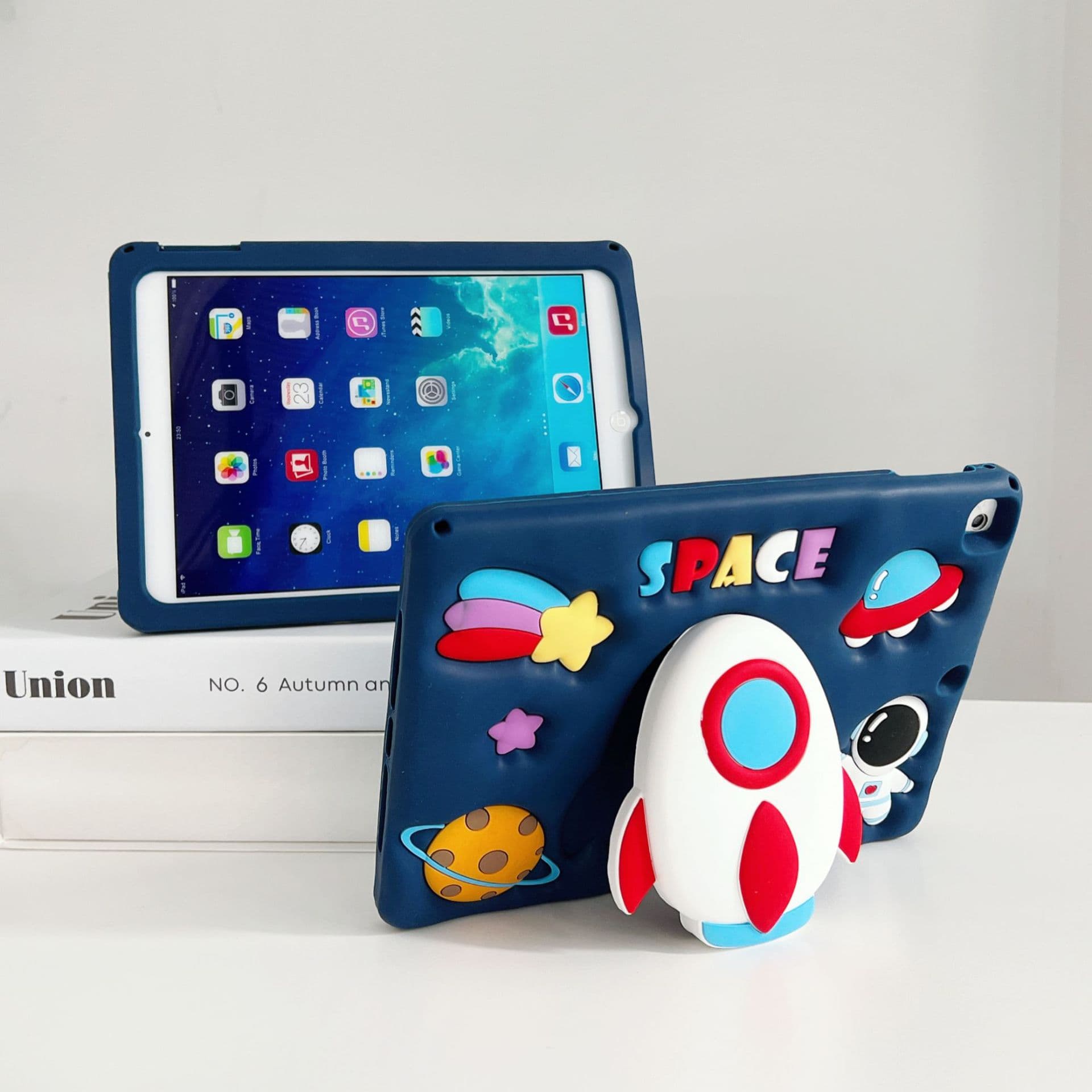 Telescopic 3D Cartoon iPad Case for iPad 10th Generation 10.2-inch, 9th Generation, Silicone Air 5, Shockproof, Compatible with 11-inch