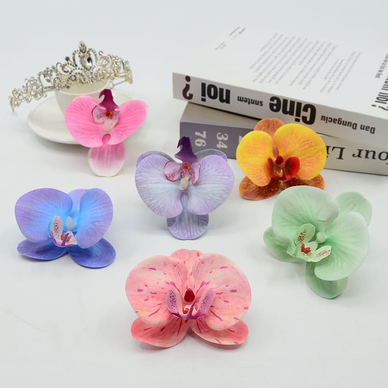 Film Phalaenopsis Small Flower Simulation Touch Phalaenopsis Graduation Bachelor Cap Hairpin Souvenir Decoration DIY